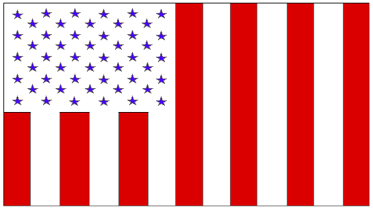 US Civil Flag of Peacetime